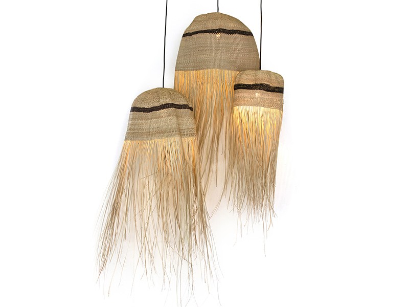 Tassel Basket Lights Brown Stripe with Light Tassel Basket Lights Brown Stripe with Light
